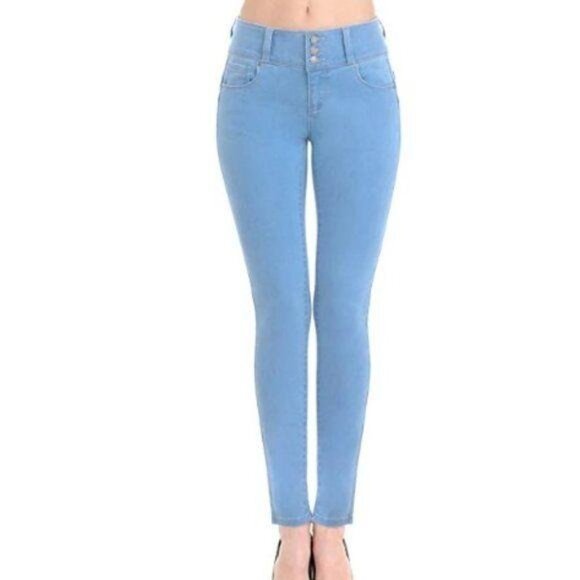 Wax Light Blue High Rise Jeans - Picture 2 of 4